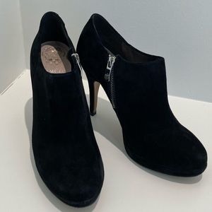 Vince Camuto Elvin Black Suede Ankle Bootie